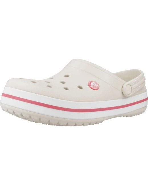 CROCSTM White Crocband Clogs