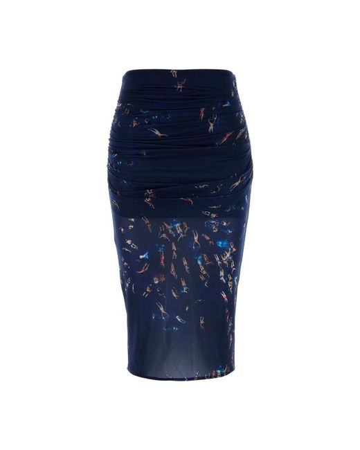 Blumarine Blue Midi Skirts