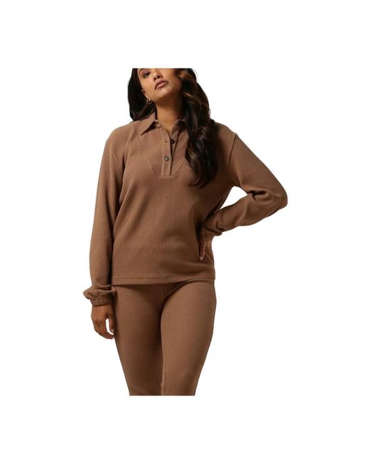 Simplee Brown Braune Bluse Paula