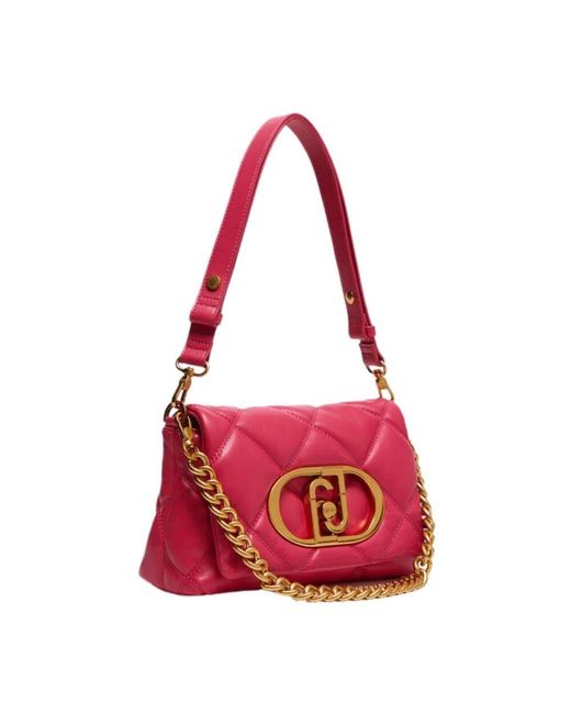 ショルダーバッグ・ポシェット LIU JO Women Shoulder Bags AA5132E0015 X0644 Red Medium quilted tote bag with charm colour red | Liu Jo