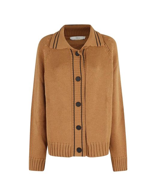 Cardigans Tela en coloris Brown