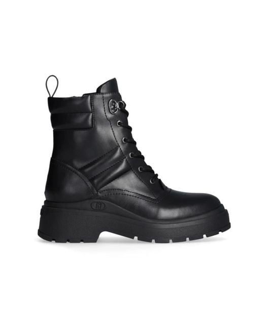 Liu Jo Black Lace-Up Boots