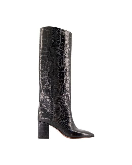 Paris Texas Black Heeled Boots