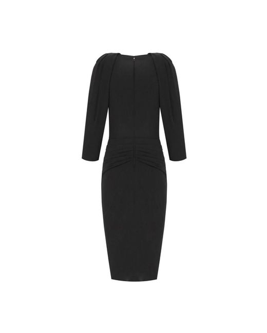 Elisabetta Franchi Black Midi Dresses