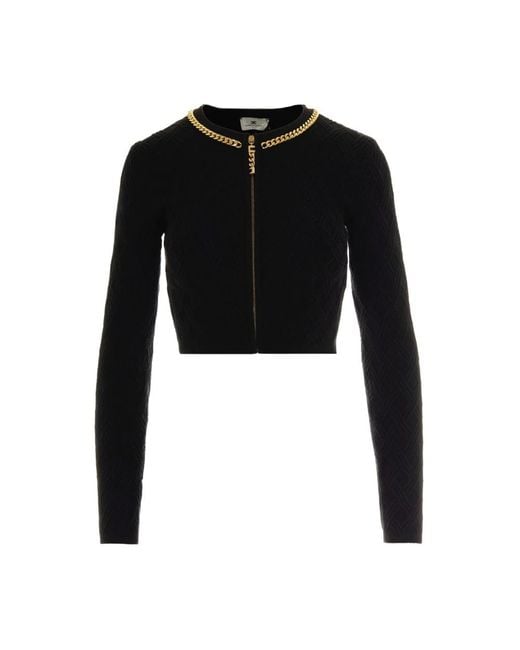 Elisabetta Franchi Black Cardigans