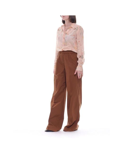 Forte_forte Brown Wide Trousers