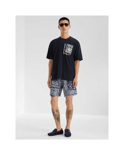 Fendi Blue T-Shirts for men