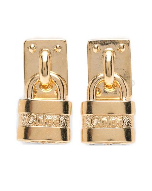 Chloé Metallic Lucchetti Ohrringe