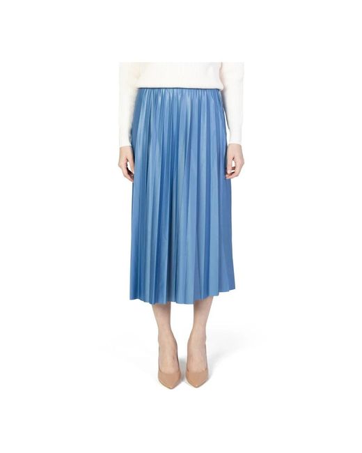 Vila Blue Midi Skirts