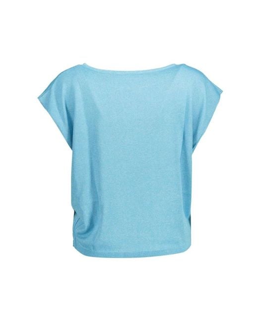Kocca Tops ,Blauw ,Polyester Polyester T-Shirt in het Blue