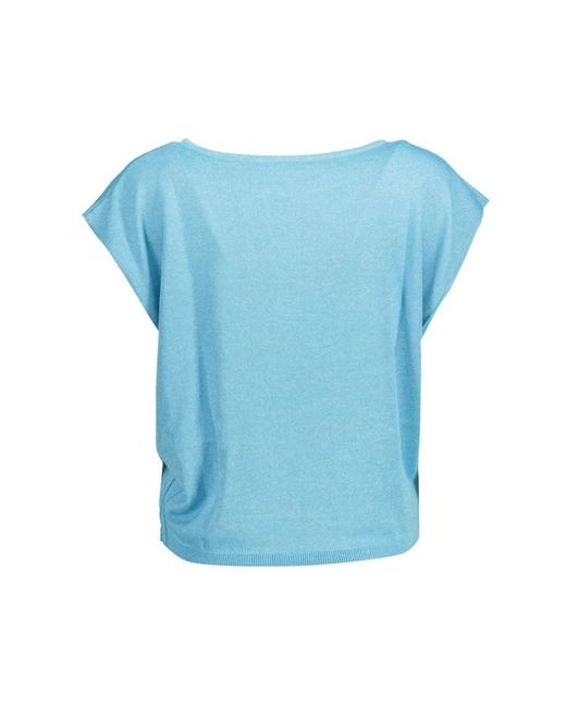 Kocca Tops ,Blauw ,Polyester Polyester T-Shirt in het Blue