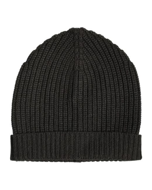 Beanies di Dolce & Gabbana in Black da Uomo