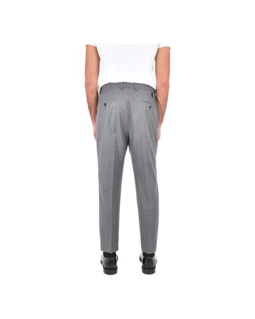 Low Brand Gray Suit Trousers for men