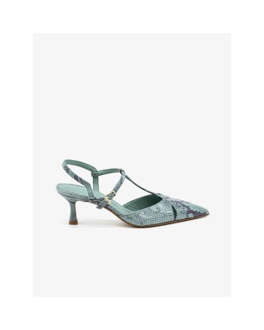 Sergio Levantesi Blue Edvige Slingback