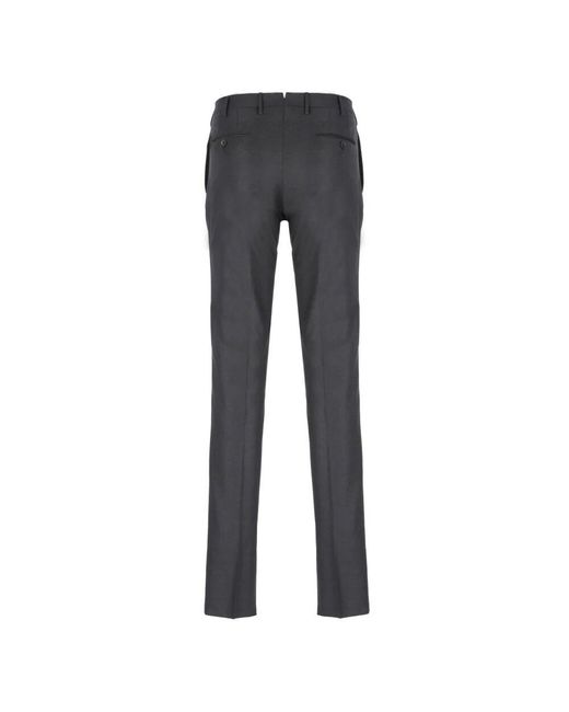 Incotex Graue baumwollhose mit gürtelschlaufen in Gray für Herren