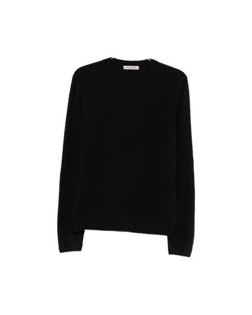 La Fileria Black Round-Neck Knitwear for men
