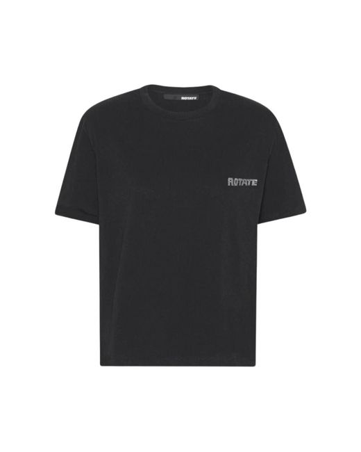 ROTATE BIRGER CHRISTENSEN Black T-Shirts