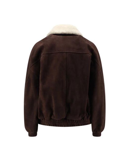 Semicouture Black Faux Fur & Shearling Jackets