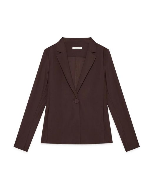 Maliparmi Soft Jersey Jas in het Brown