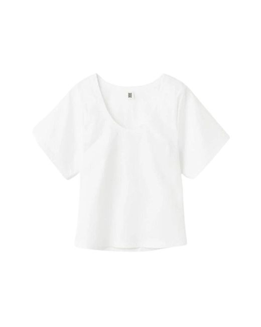 Lunae camisa blanca top By Malene Birger de color White