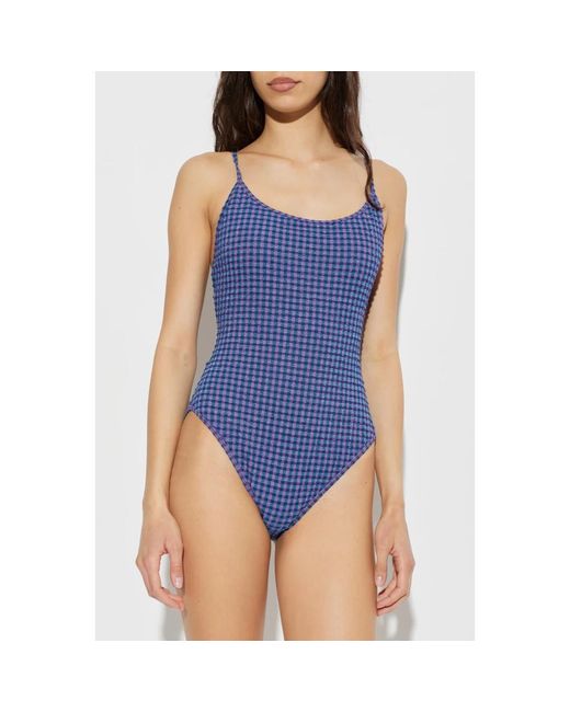 The Upside Badmode ,Paars ,Polyester One-Piece Badpak Aliki in het Blue
