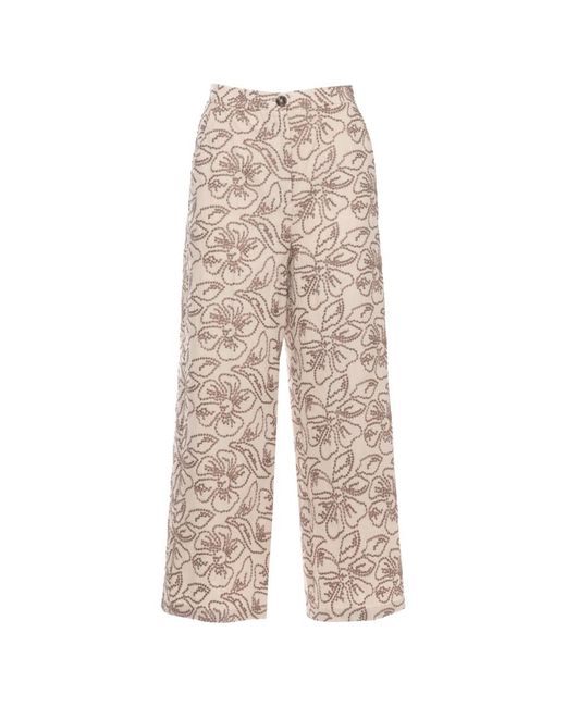 Marella Natural Wide Trousers