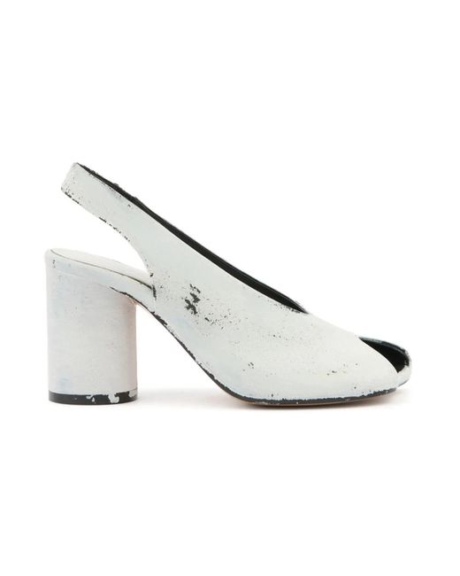 High Heel Sandals MM6 by Maison Martin Margiela de color White
