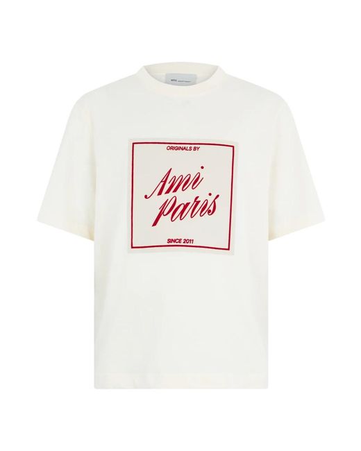 AMI White T-Shirts for men