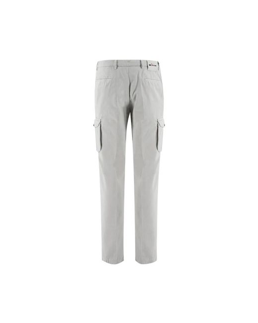 Kiton Gray Slim-Fit Trousers for men