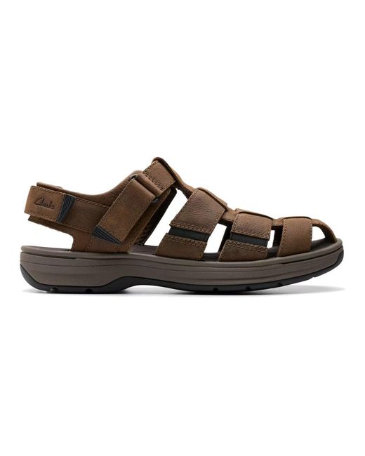 Clarks Braune Herrensandale in Brown für Herren