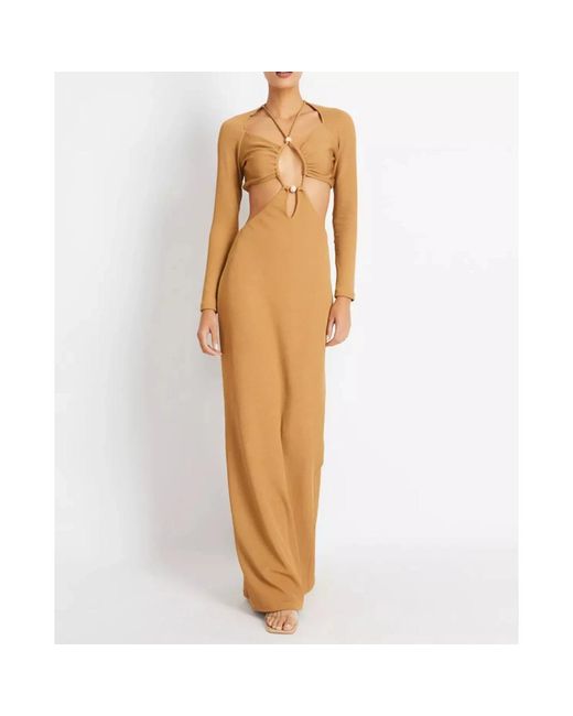 PATBO Brown Maxi Dresses