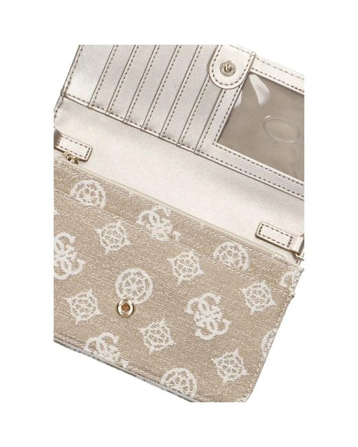Guess Natural Loralee xbody flap organizer schultertasche