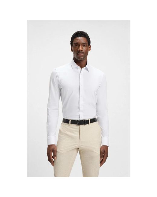 HUGO White Formal Shirts for men
