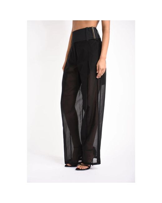 Sportmax Black Wide Trousers