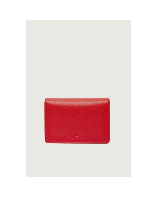 Elisabetta Franchi Red Cross Body Bags
