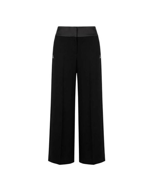 Patrizia Pepe Black Wide Trousers