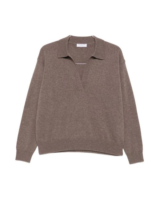 Polo Shirts Majestic Filatures de color Brown