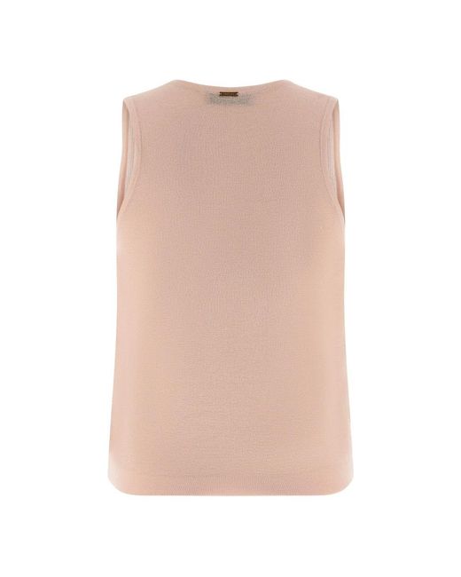 Twinset Pink Round-Neck Knitwear