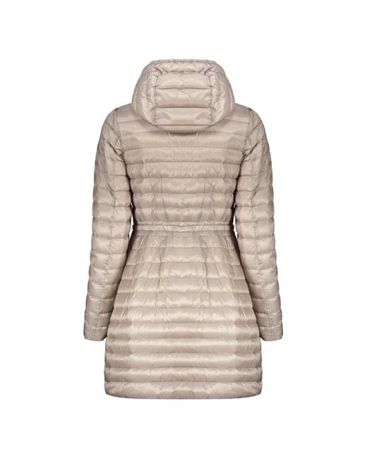 Moorer Goose Down Hooded Jacket in het Natural
