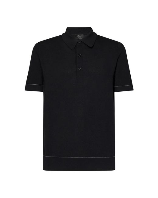 Brioni Black Polo Shirts for men