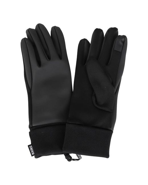 Rains Accessoires ,Zwart ,Waterdichte Touch Handschoenen in het Black