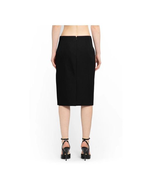 Versace Black Pencil Skirts