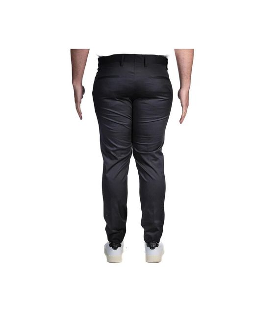 Entre Amis Black Slim-Fit Trousers for men