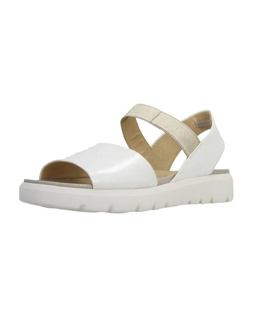Flat Sandals di Geox in Metallic