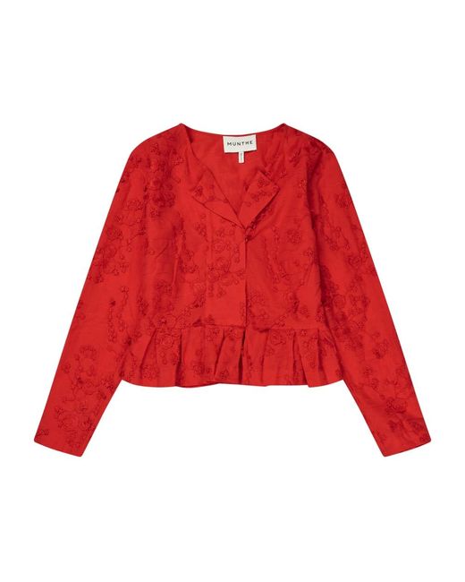 Blouses Munthe de color Red