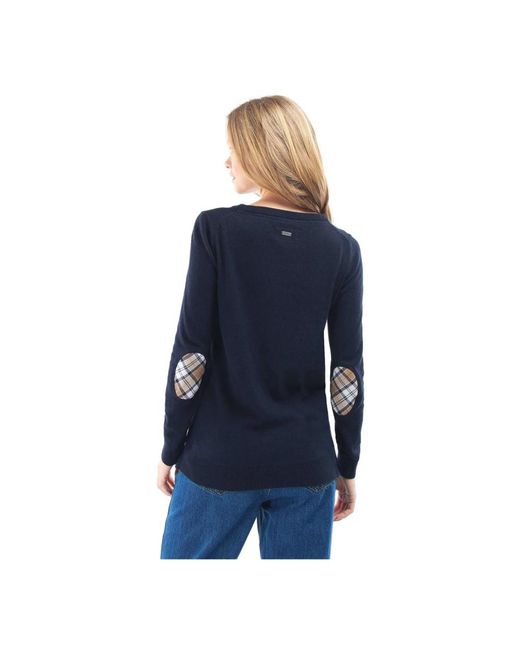 Barbour Blue Round-Neck Knitwear
