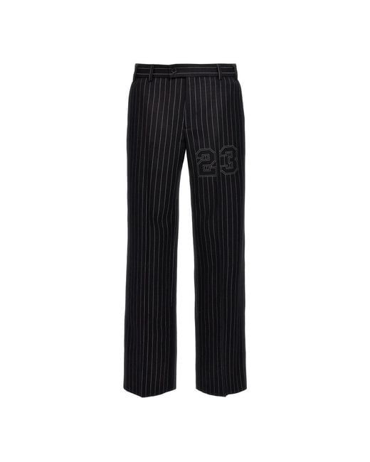 Off-White c/o Virgil Abloh Black Wide Trousers for men