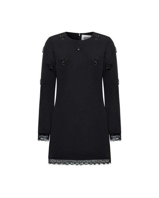 Silvian Heach Jurk Met Sierdetails En Kant in het Black