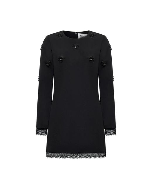Silvian Heach Jurk Met Sierdetails En Kant in het Black