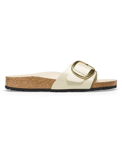 Birkenstock White Sliders